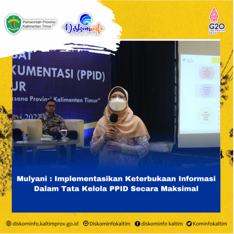 Mulyani: Implementasikan Keterbukaan Informasi Dalam Tata Kelola PPID Secara Maksimal