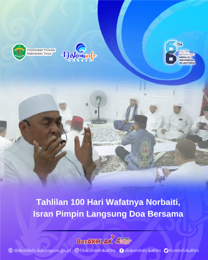 Tahlilan 100 Hari Wafatnya Norbaiti, Isran Pimpin Langsung Doa Bersama 