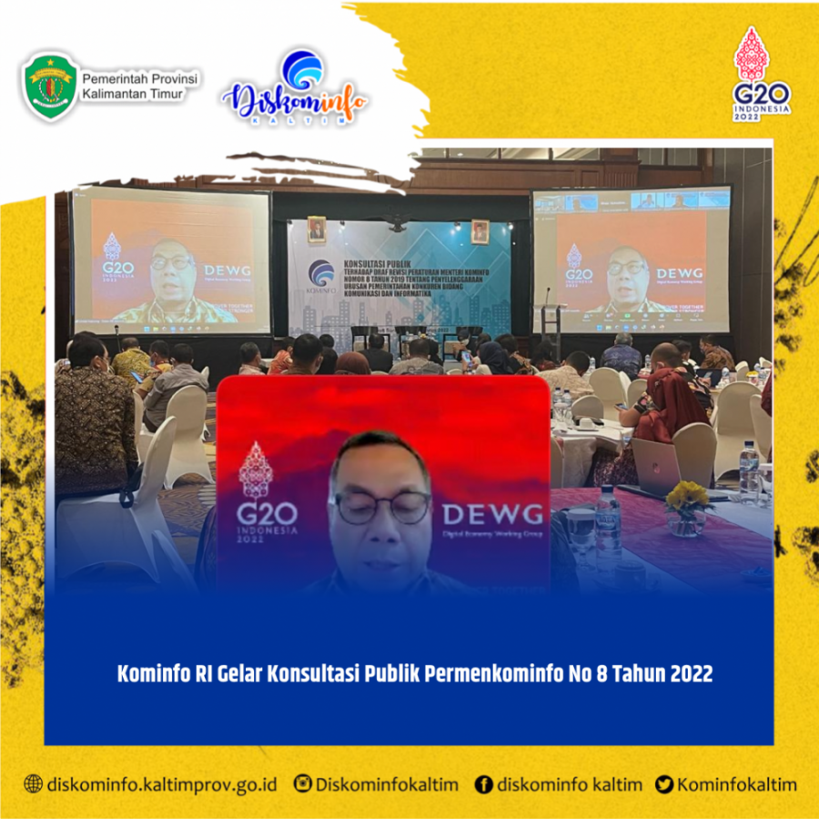 Kominfo RI Gelar Konsultasi Publik Permenkominfo No 8 Tahun 2022