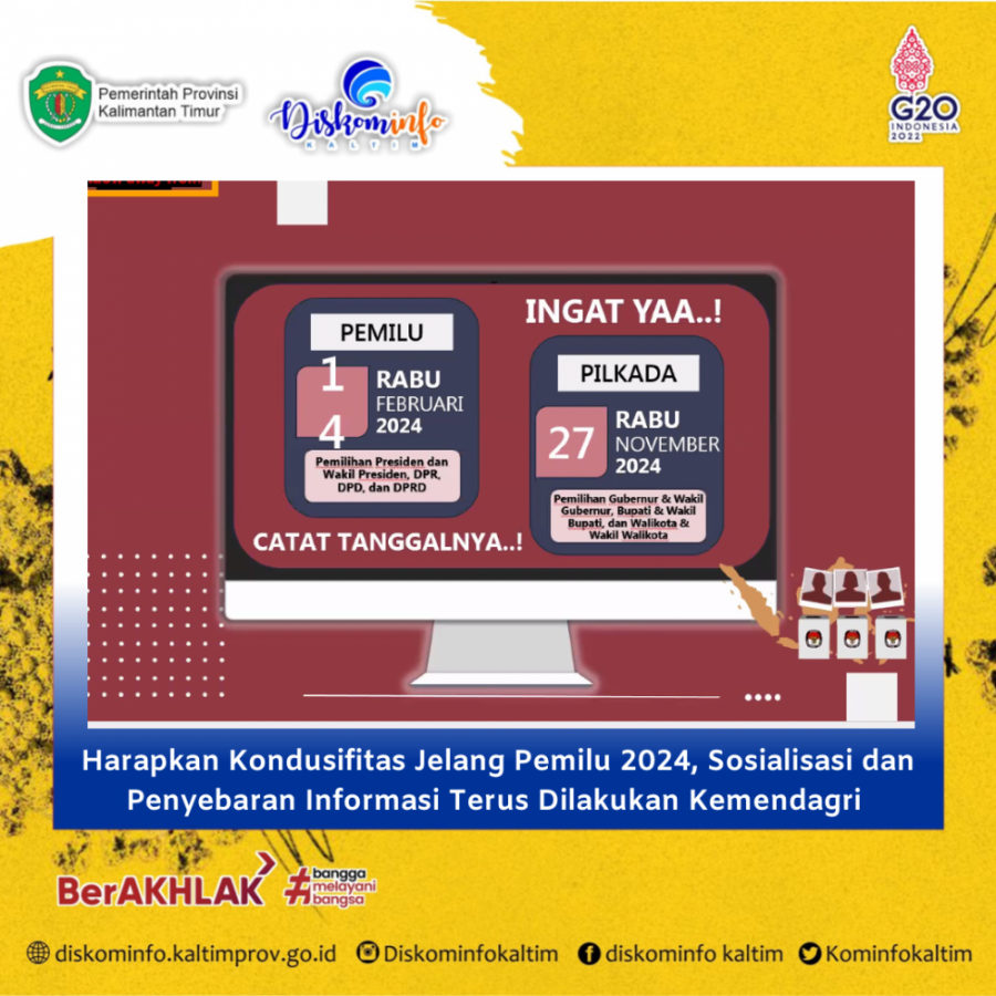 Harapkan Kondusifitas Jelang Pemilu 2024, Sosialisasi dan Penyebaran Informasi Terus Dilakukan Kemendagri