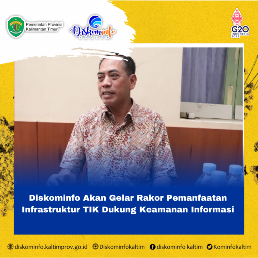 Diskominfo Akan Gelar Rakor Pemanfaatan Infrastruktur TIK Dukung Keamanan Informasi