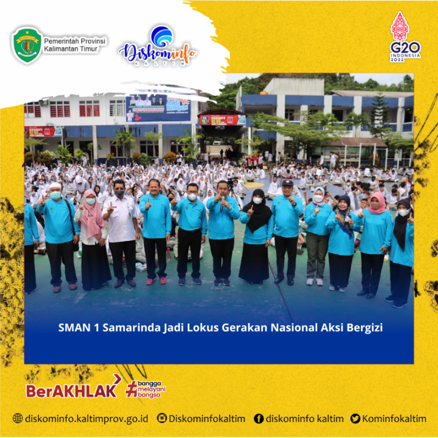 SMAN 1 Samarinda Jadi Lokus Gerakan Nasional Aksi Bergizi