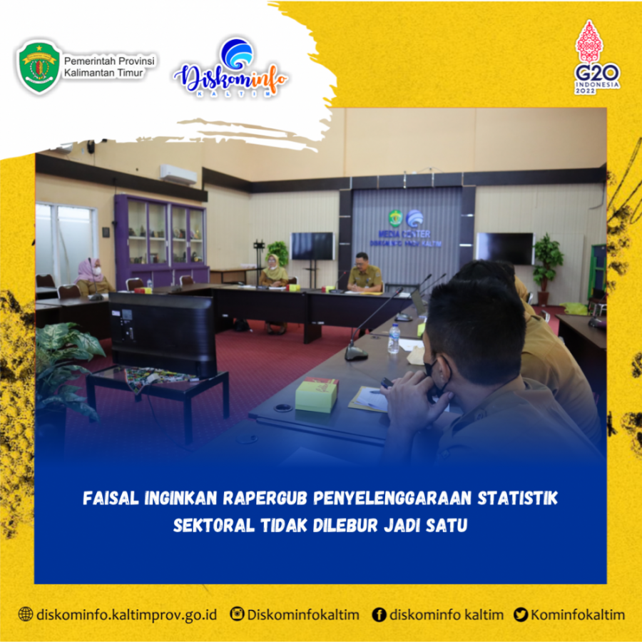 Faisal Inginkan Rapergub Penyelenggaraan Statistik Sektoral Tidak Dilebur Jadi Satu