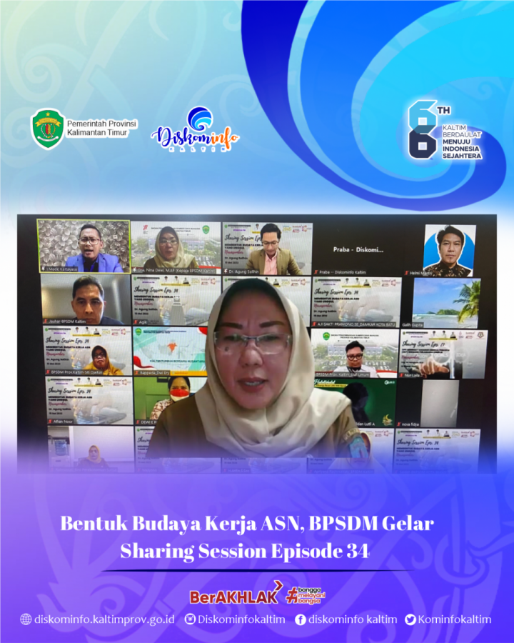 Bentuk Budaya Kerja ASN, BPSDM Gelar Sharing Session Episode 34