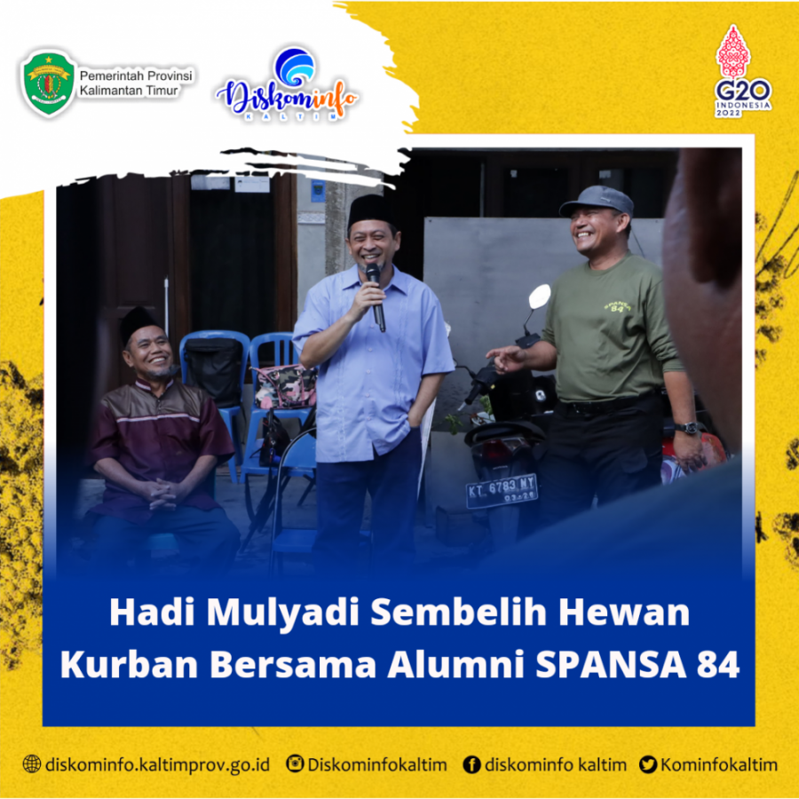 Hadi Mulyadi Sembelih Hewan Kurban Bersama Alumni SPANSA 84