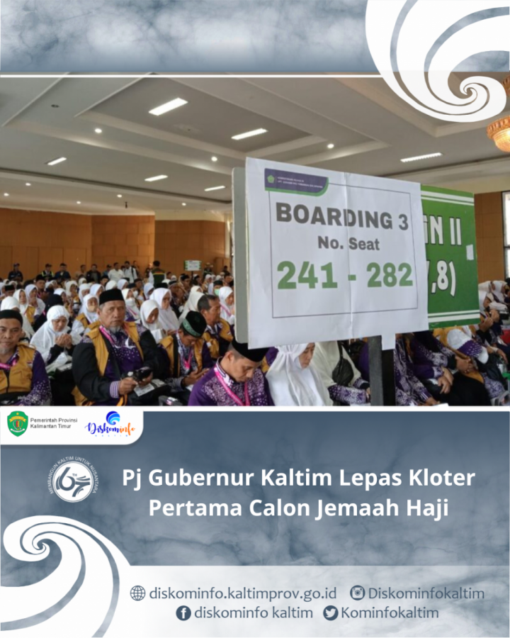 Pj Gubernur Kaltim Lepas Kloter Pertama Calon Jemaah Haji