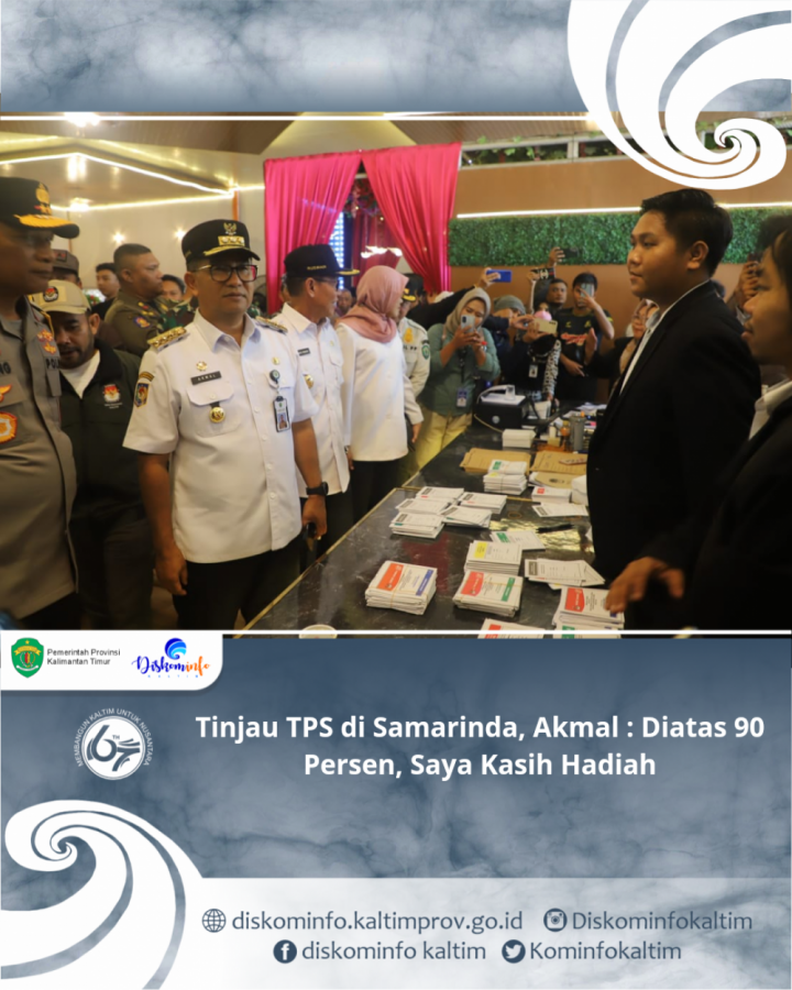 Tinjau TPS di Samarinda, Akmal : Diatas 90 Persen, Saya Kasih Hadiah