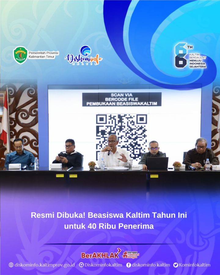 Resmi Dibuka! Beasiswa Kaltim Tahun Ini untuk 40 Ribu Penerima