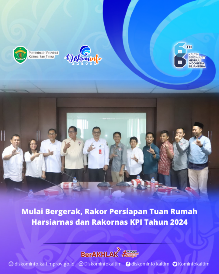 Mulai Bergerak, Rakor Persiapan Tuan Rumah Harsiarnas dan Rakornas KPI Tahun 2024