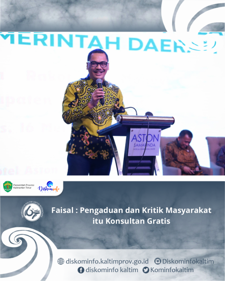 Faisal : Pengaduan dan Kritik Masyarakat itu Konsultan Gratis