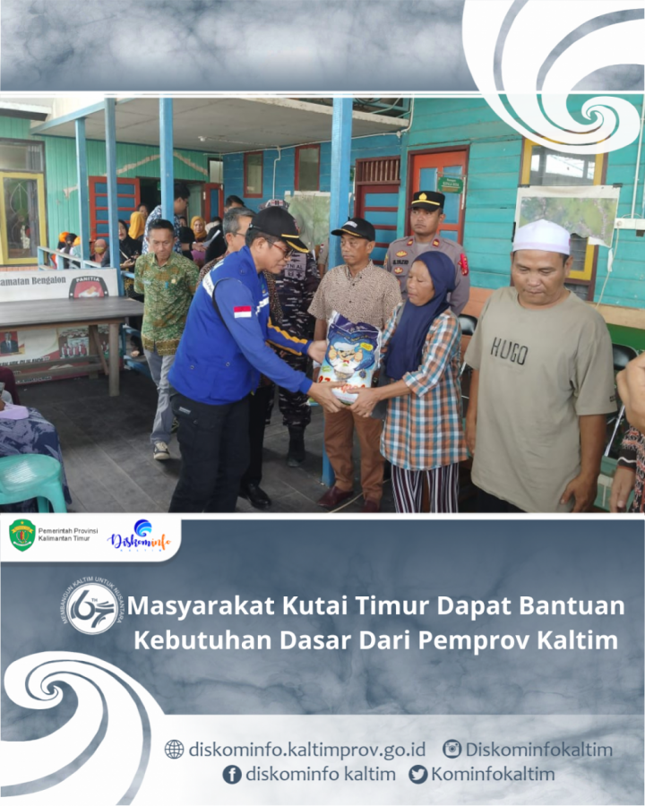 Masyarakat Kutai Timur Dapat Bantuan Kebutuhan Dasar Dari Pemprov Kaltim