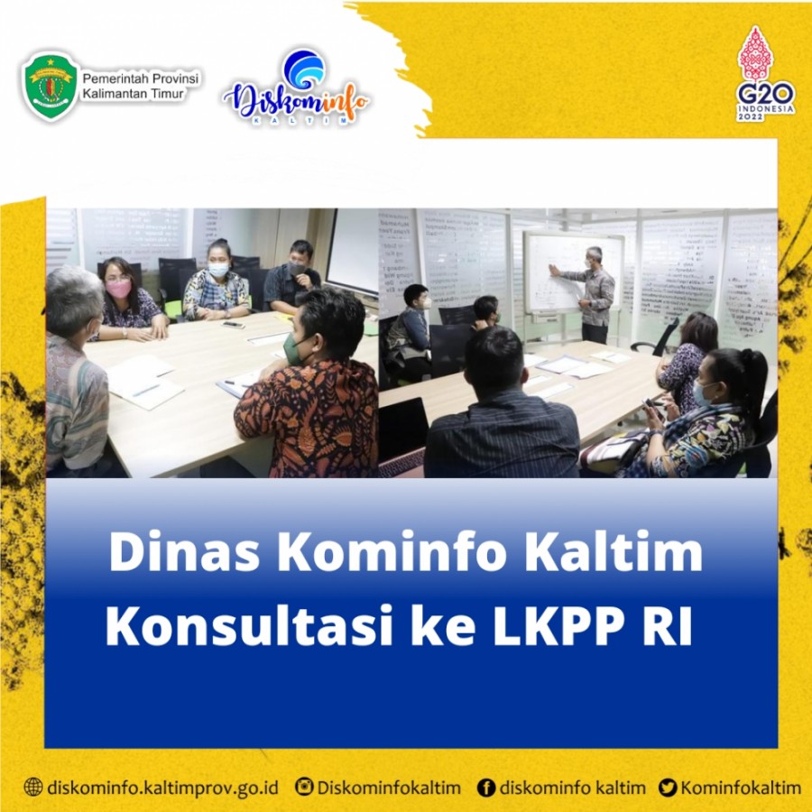 Dinas Kominfo Kaltim Konsultasi ke LKPP RI