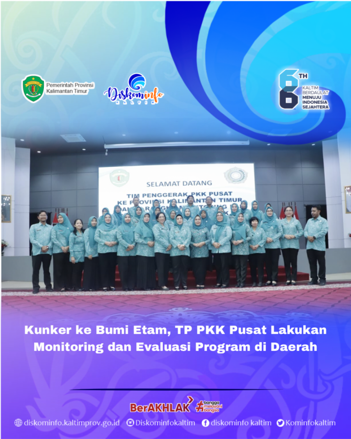 Kunker ke Bumi Etam, TP PKK Pusat Lakukan Monitoring dan Evaluasi Program di Daerah