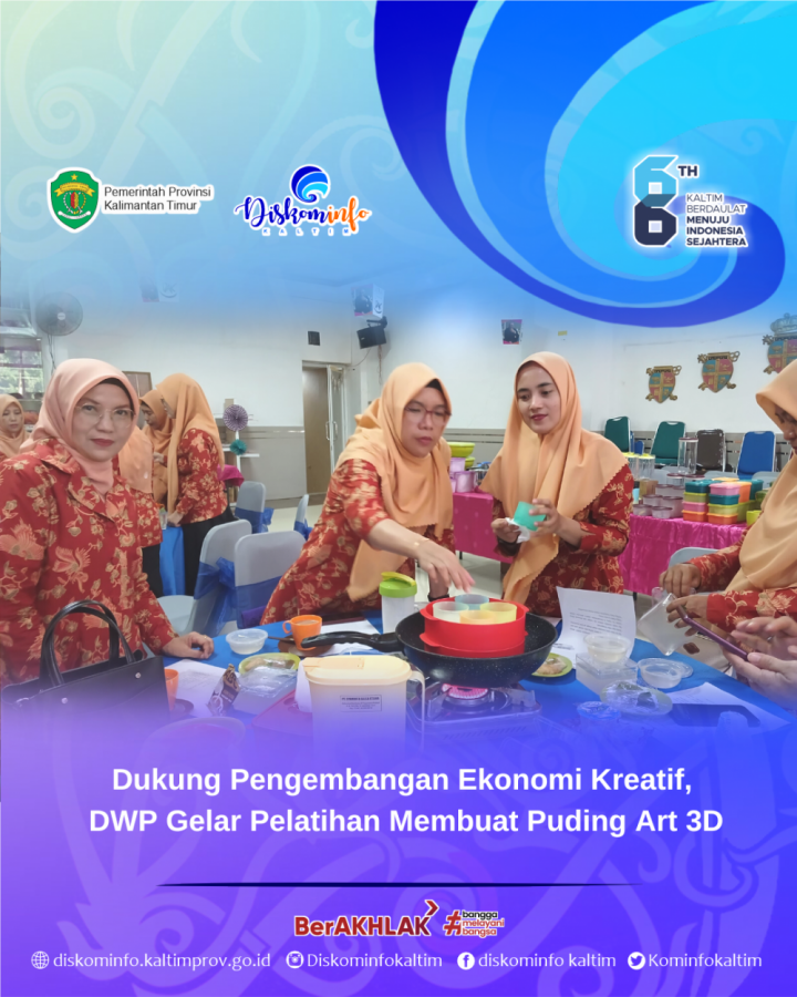 Dukung Pengembangan Ekonomi Kreatif, DWP Gelar Pelatihan Membuat Puding Art 3D