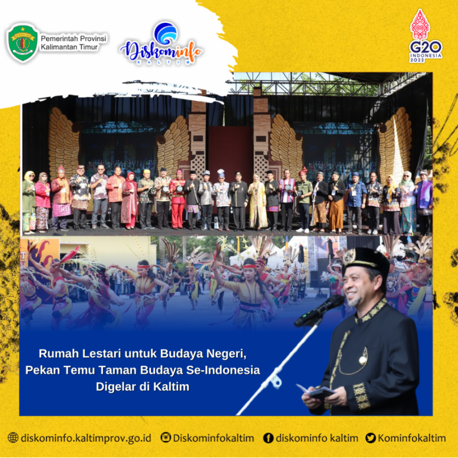 Rumah Lestari untuk Budaya Negeri, Pekan Temu Taman Budaya Se-Indonesia Digelar di Kaltim