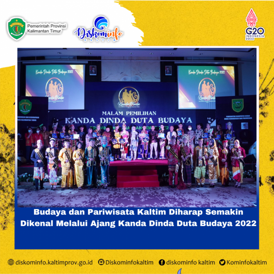 Budaya dan Pariwisata Kaltim Diharap Semakin Dikenal Melalui Ajang Kanda Dinda Duta Budaya 2022