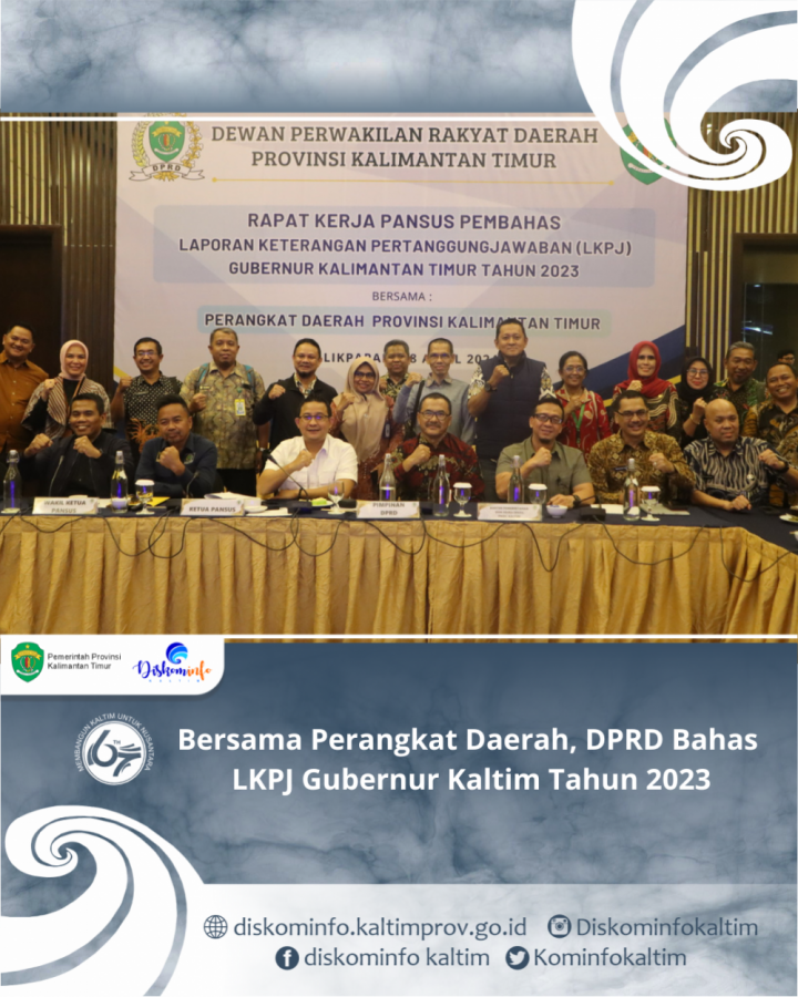 Bersama Perangkat Daerah, DPRD Bahas LKPJ Gubernur Kaltim Tahun 2023