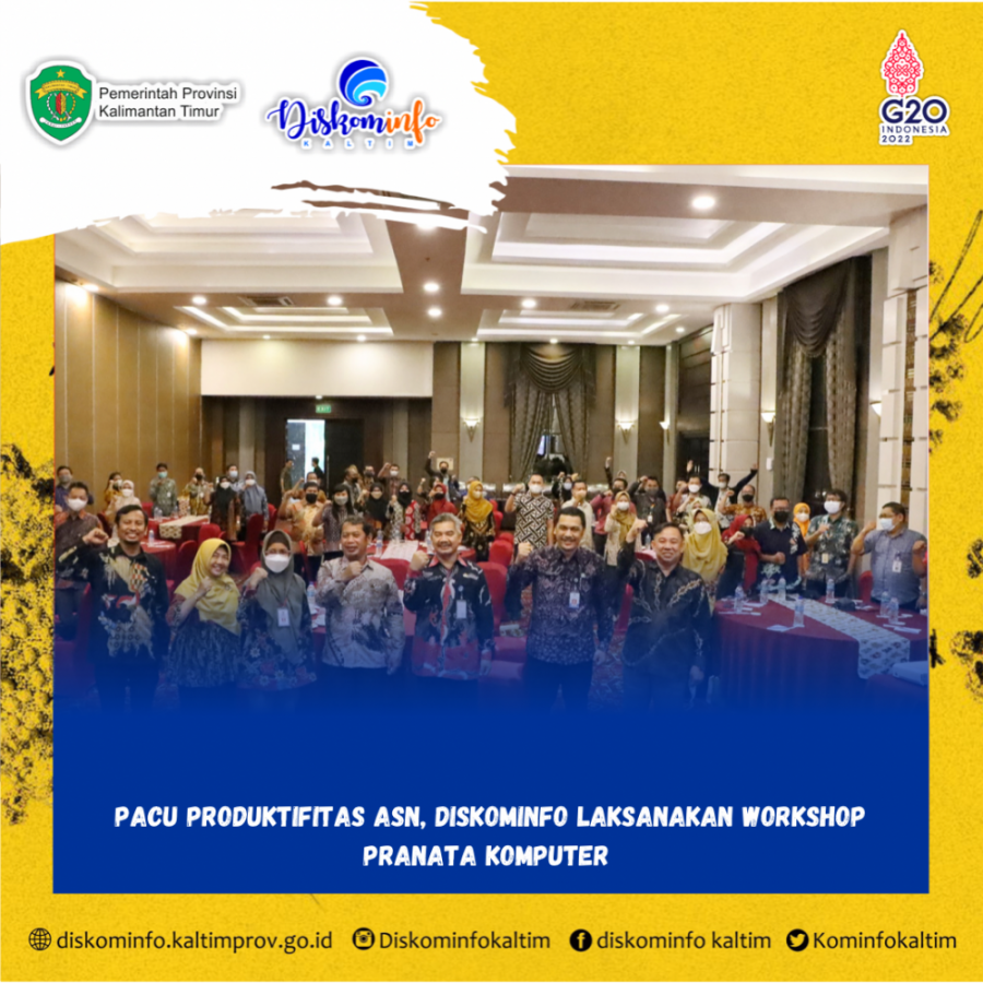 Pacu Produktifitas ASN, Diskominfo Laksanakan Workshop Pranata Komputer