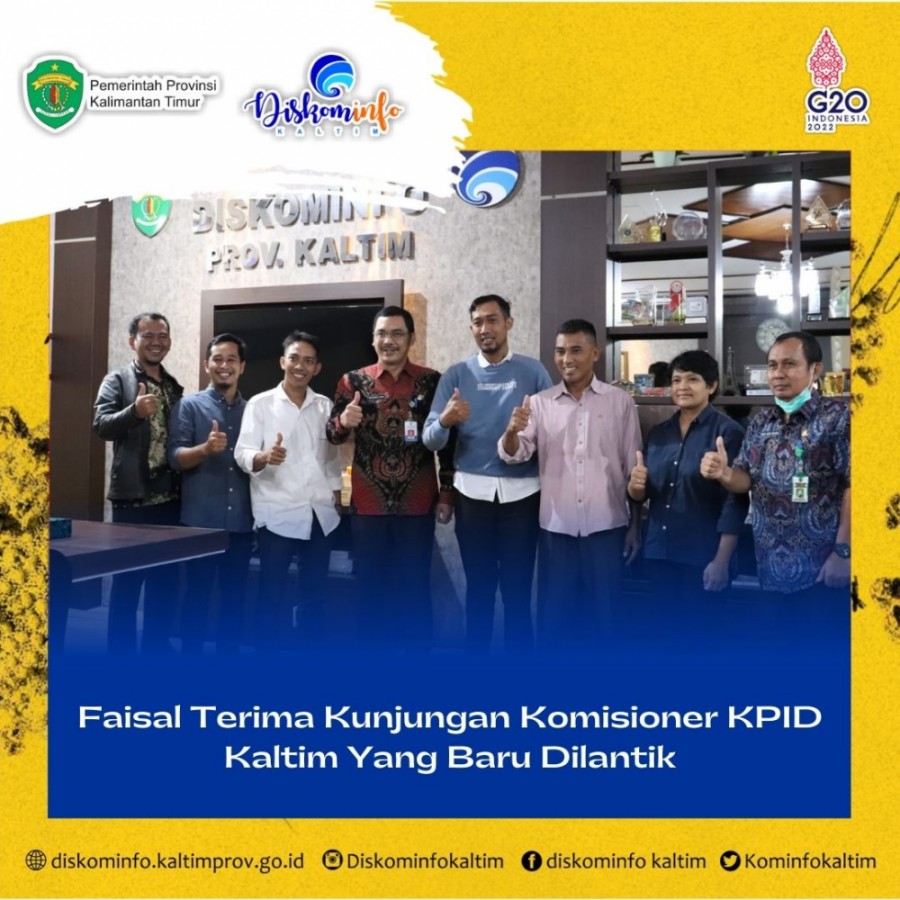 Faisal Terima Kunjungan Komisioner KPID Kaltim Yang Baru Dilantik.