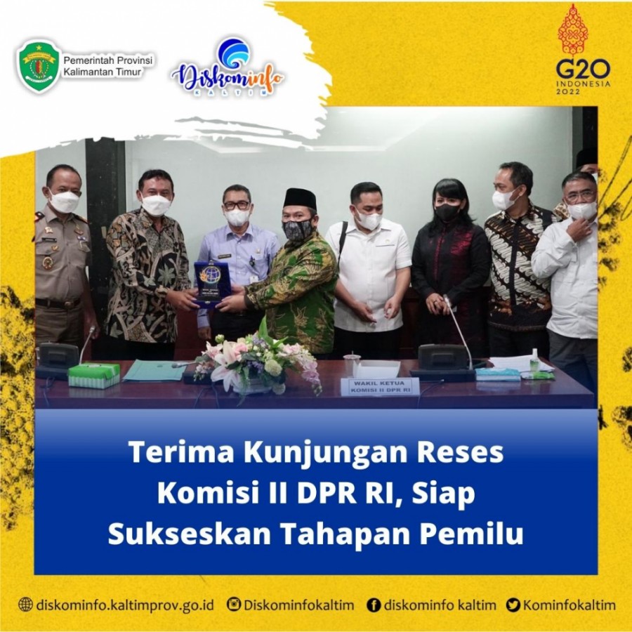 Terima Kunjungan Reses Komisi II DPR RI, Siap Sukseskan Tahapan Pemilu