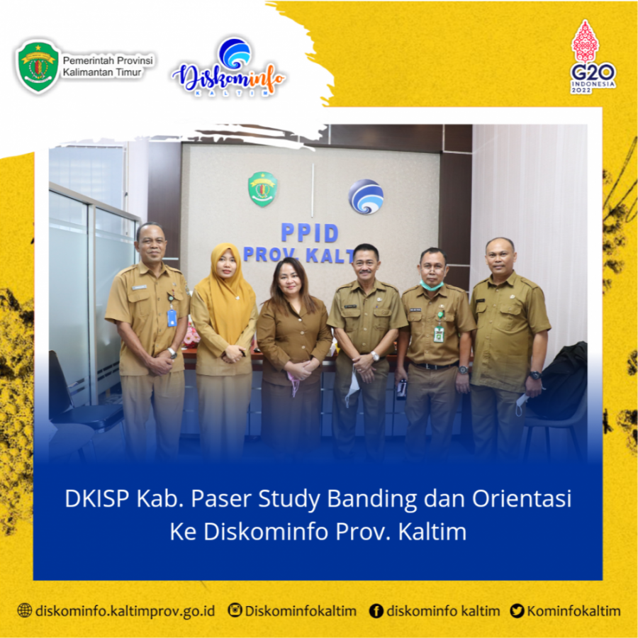 DKISP Kab. Paser Study Banding dan Orientasi Ke Diskominfo Prov. Kaltim