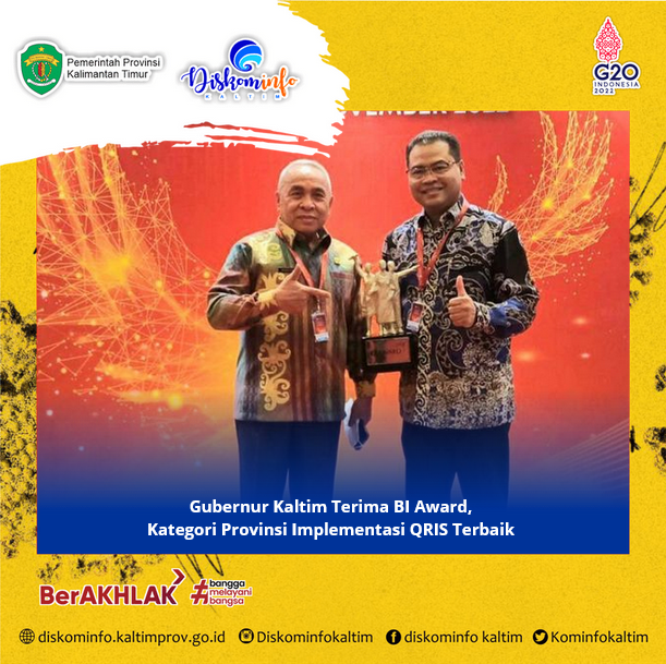 Gubernur Kaltim Terima BI Award, Kategori Provinsi Implementasi QRIS Terbaik