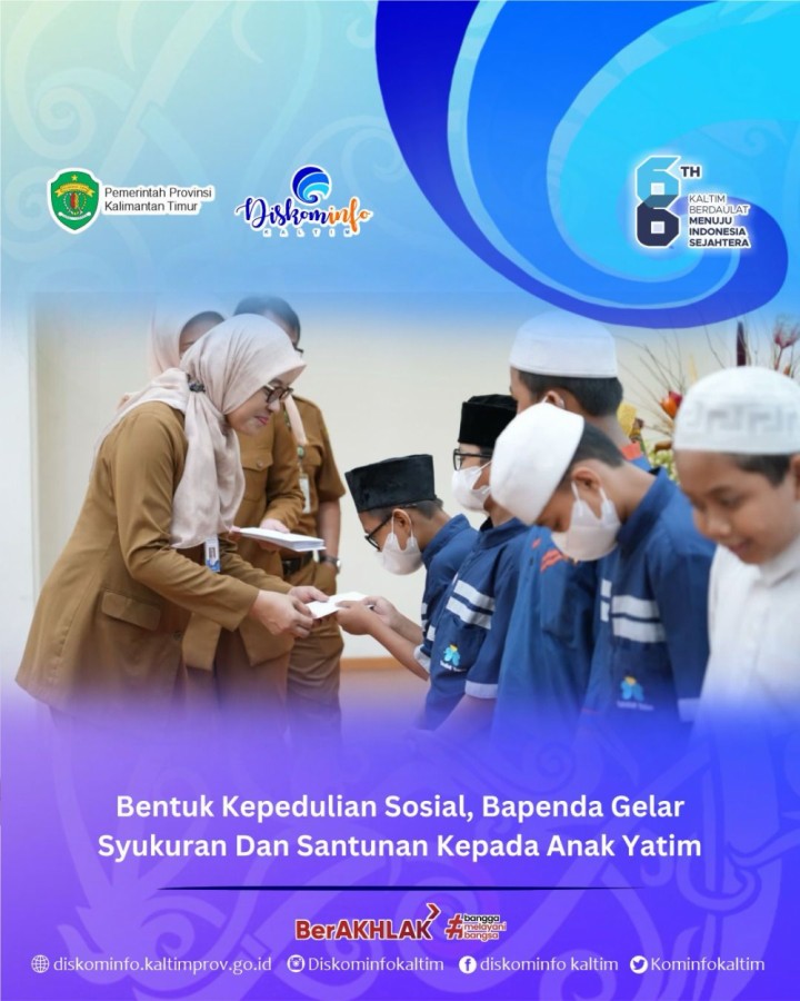 Bentuk Kepedulian Sosial, Bapenda Gelar Syukuran Dan Santunan Kepada Anak Yatim