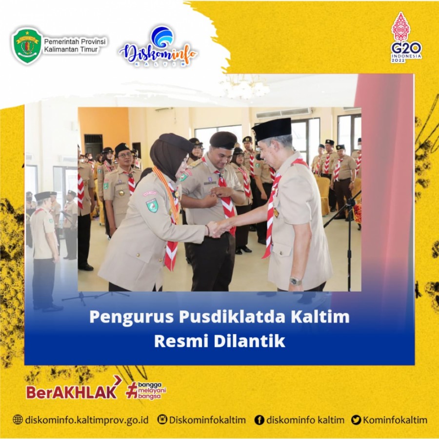 Pengurus Pusdiklatda Kaltim Resmi Dilantik