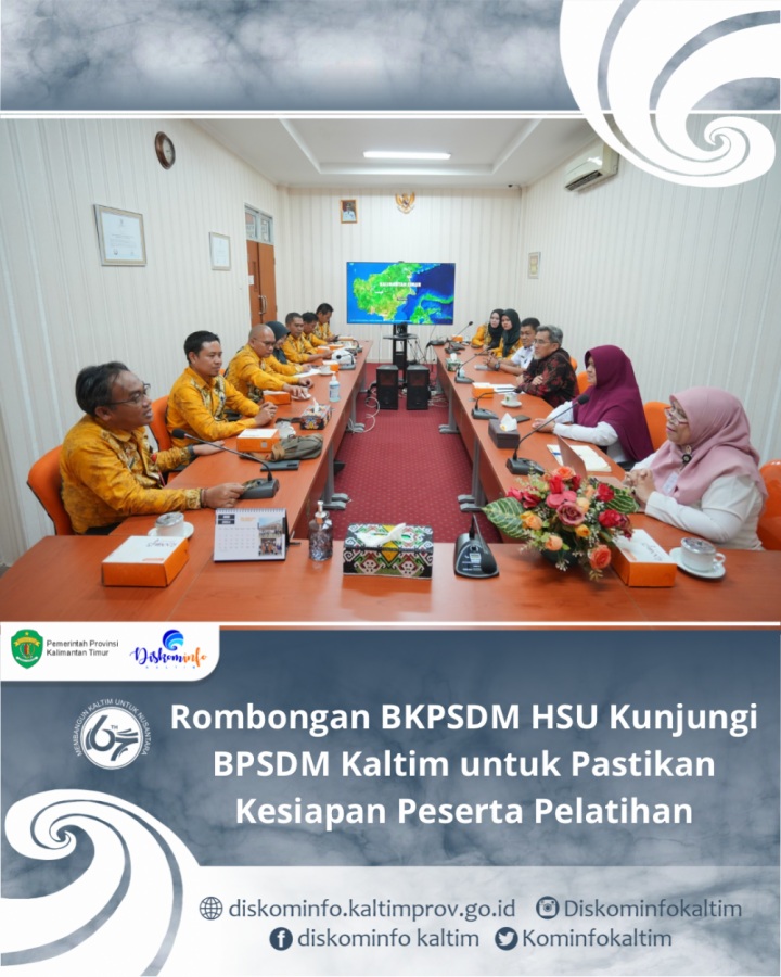 Rombongan BKPSDM HSU Kunjungi BPSDM Kaltim untuk Pastikan Kesiapan Peserta Pelatihan