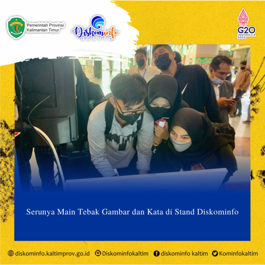 Serunya Main Tebak Gambar dan Kata di Stand Diskominfo