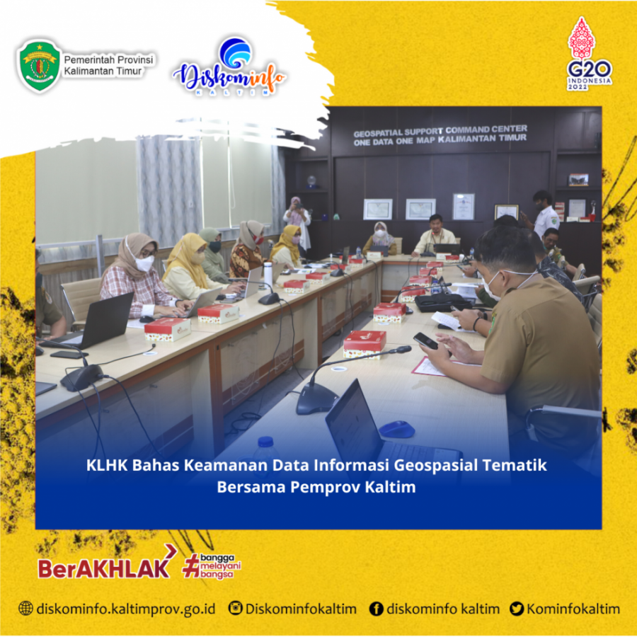 KLHK Bahas Keamanan Data Informasi Geospasial Tematik Bersama Pemprov Kaltim