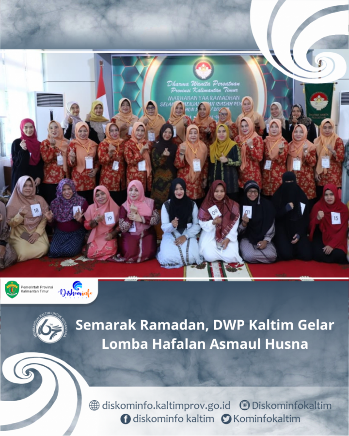 Semarak Ramadan, DWP Kaltim Gelar Lomba Hafalan Asmaul Husna