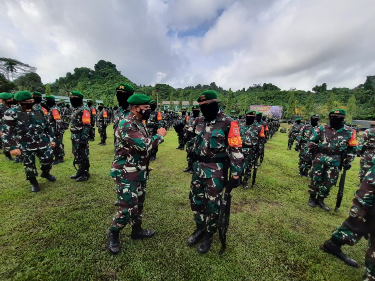 Pangdam VI/Mulawarman Lepas Prajurit Yonif 611/Awang Long Tugas di Perbatasan RI-PNG