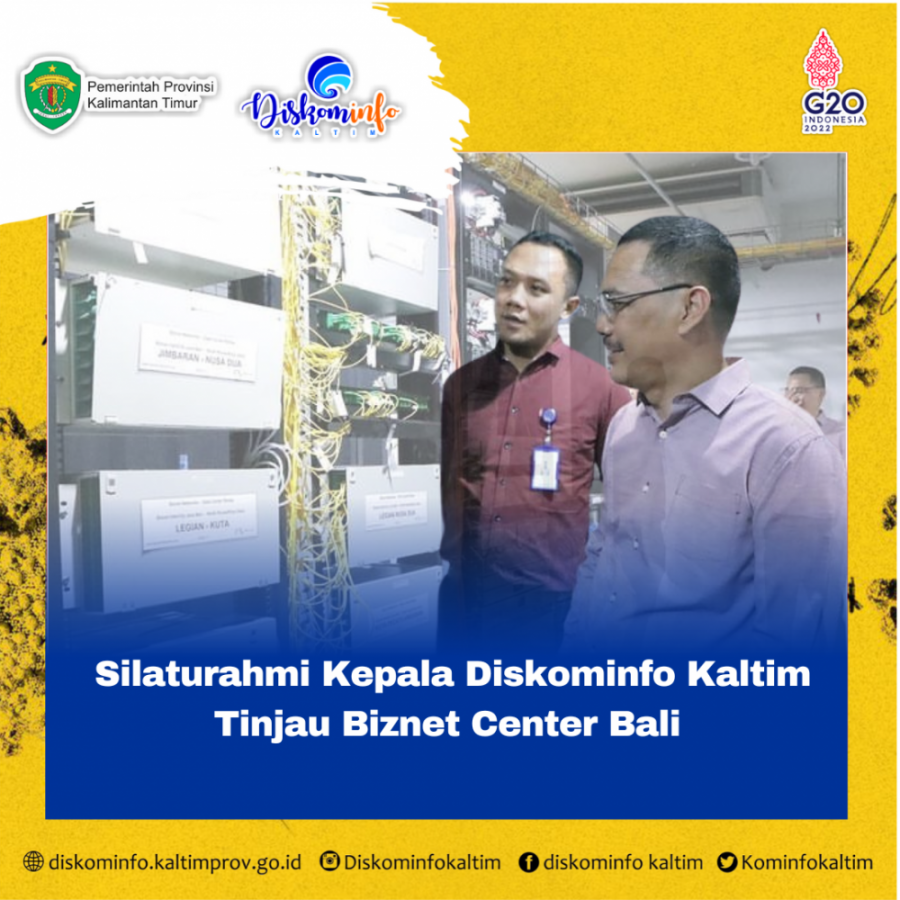 Silaturahmi Kepala Diskominfo Kaltim Tinjau Biznet Center Bali