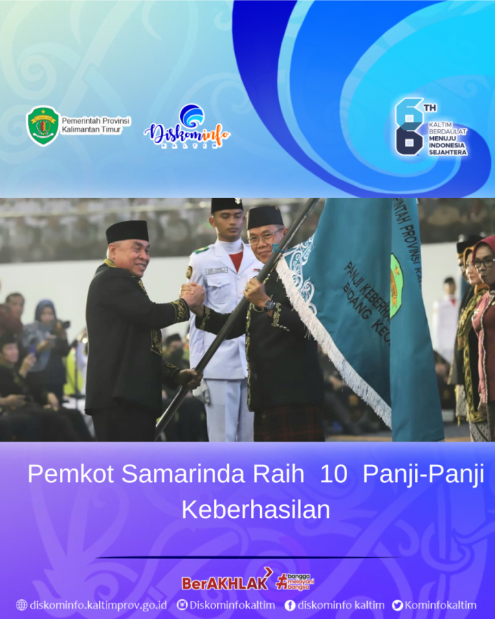 Pemkot Samarinda Raih  10  Panji-Panji Keberhasilan