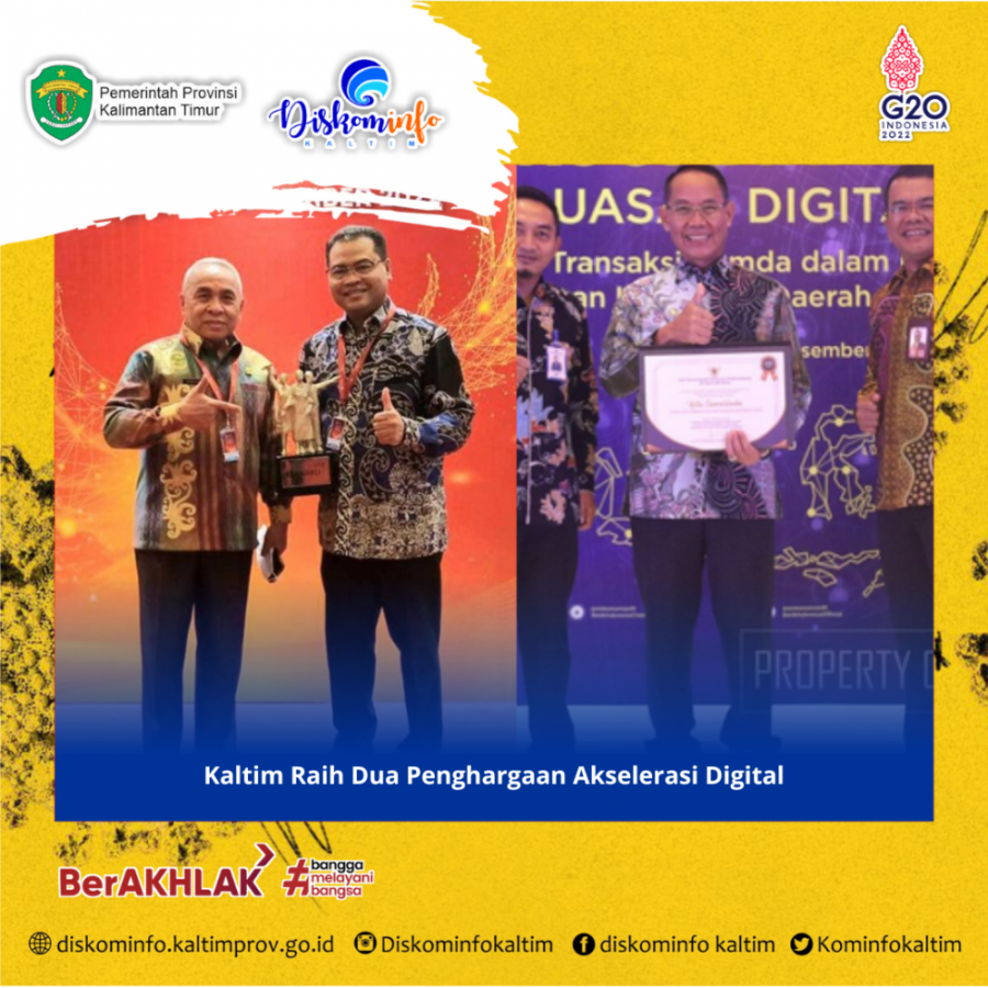 Kaltim Raih Dua Penghargaan Akselerasi Digital