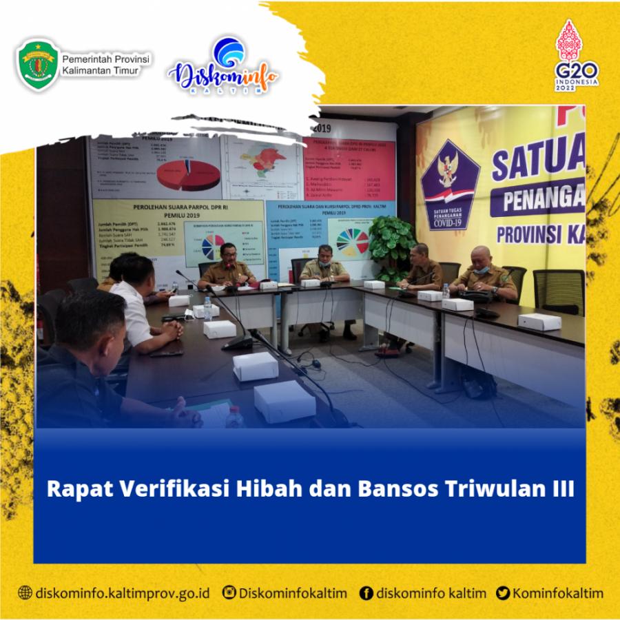 Rapat Verifikasi Hibah dan Bansos Triwulan III