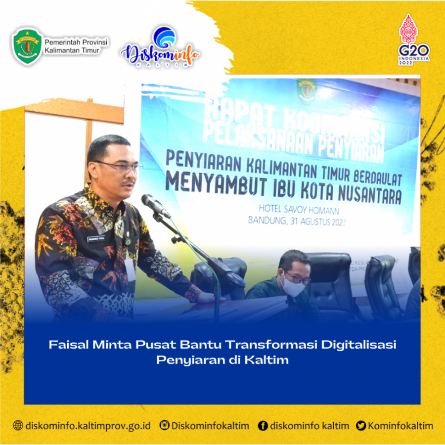 Faisal Minta Pusat Bantu Transformasi Digitalisasi Penyiaran di Kaltim