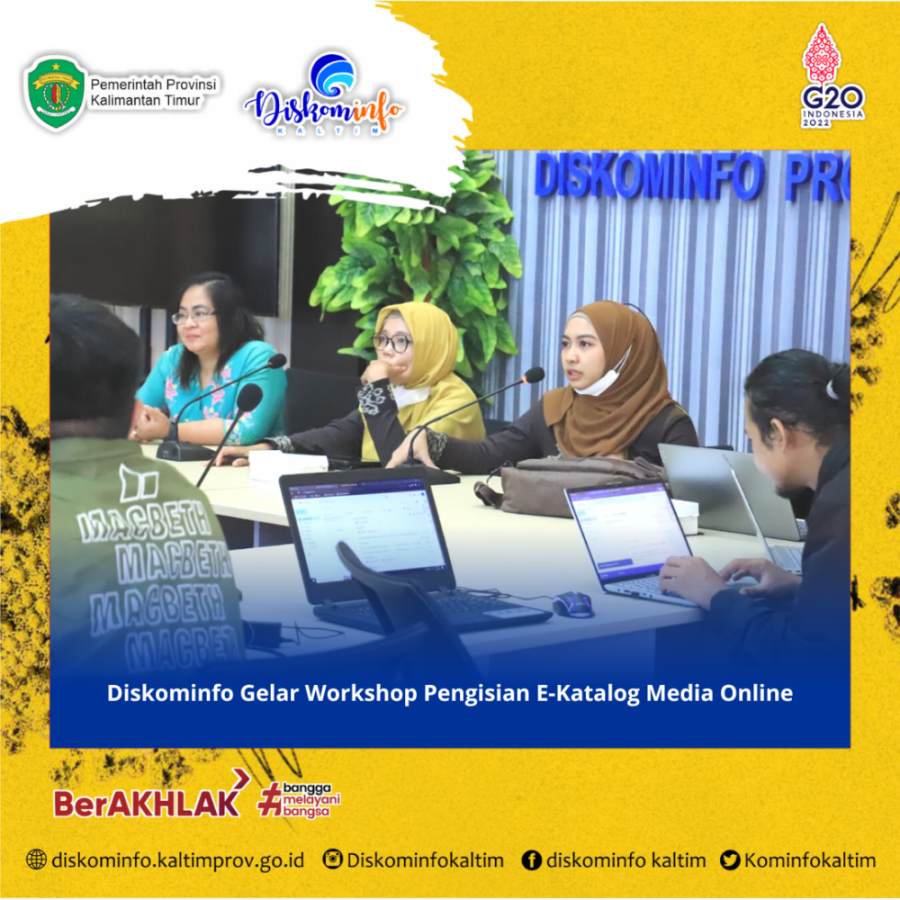 Diskominfo Gelar Workshop Pengisian E-Katalog Media Online