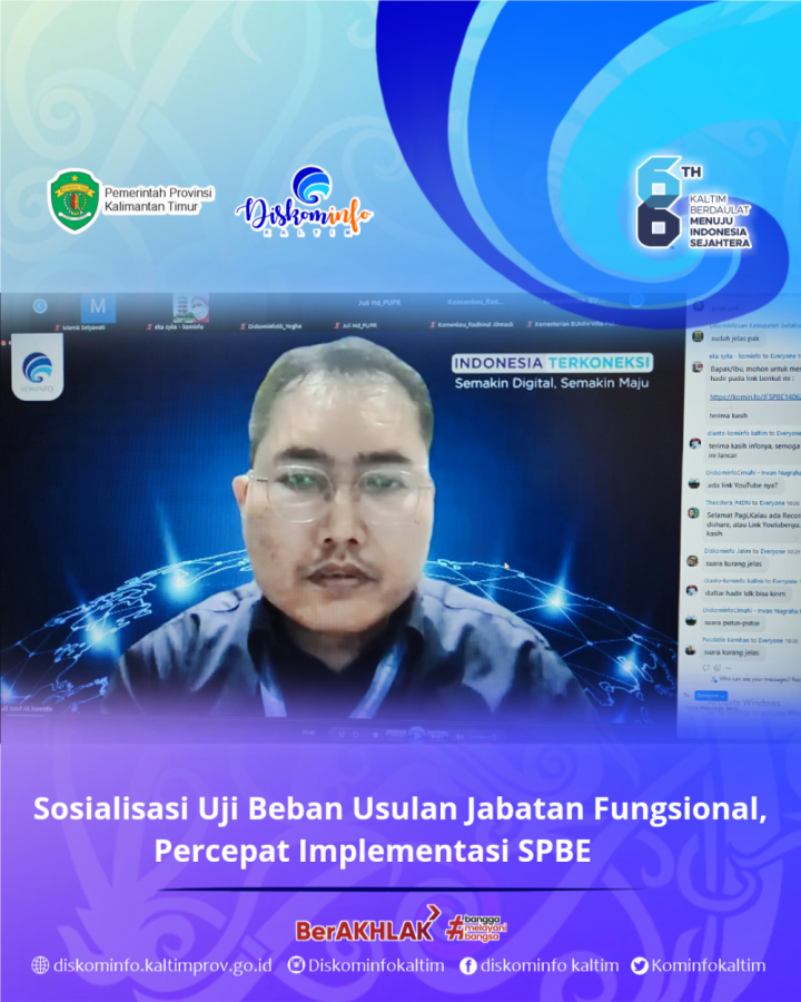 Sosialisasi Uji Beban Usulan Jabatan Fungsional, Percepat Implementasi SPBE