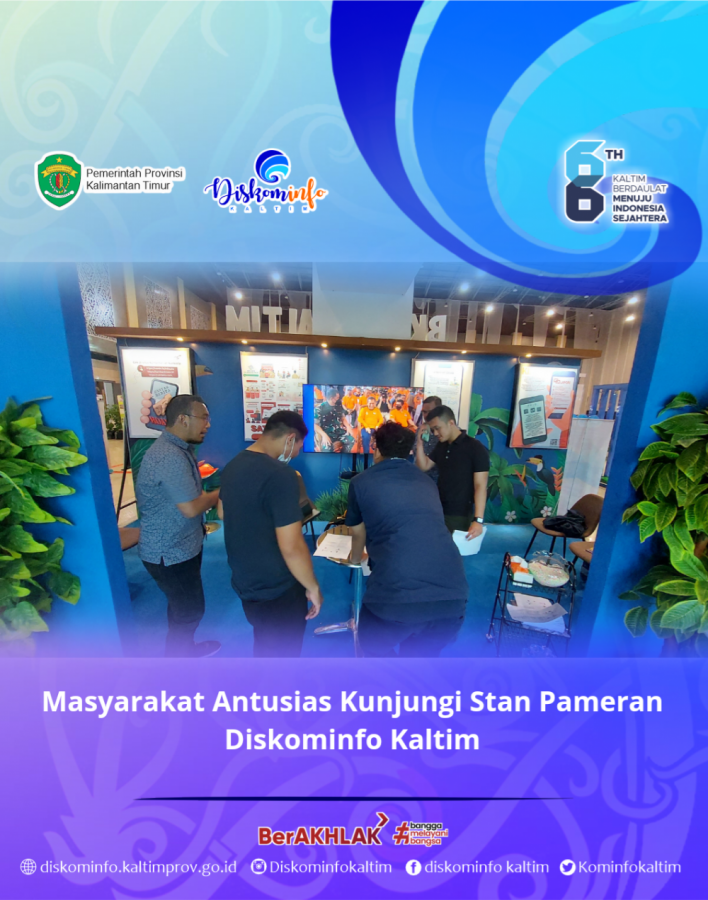 Masyarakat Antusias Kunjungi Stan Pameran Diskominfo Kaltim