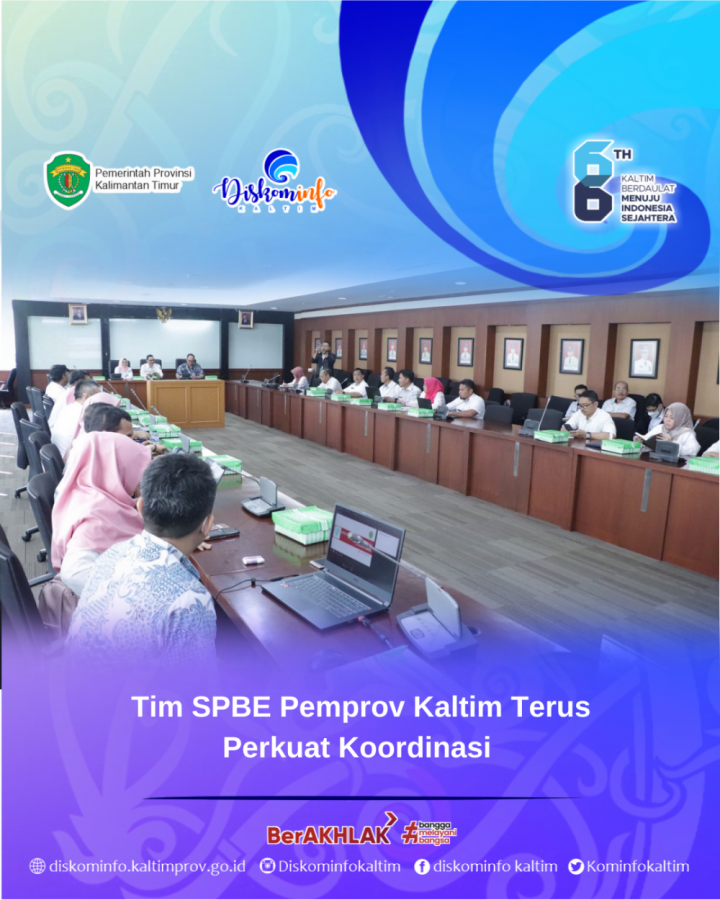 Tim SPBE Pemprov Kaltim Terus Perkuat Koordinasi