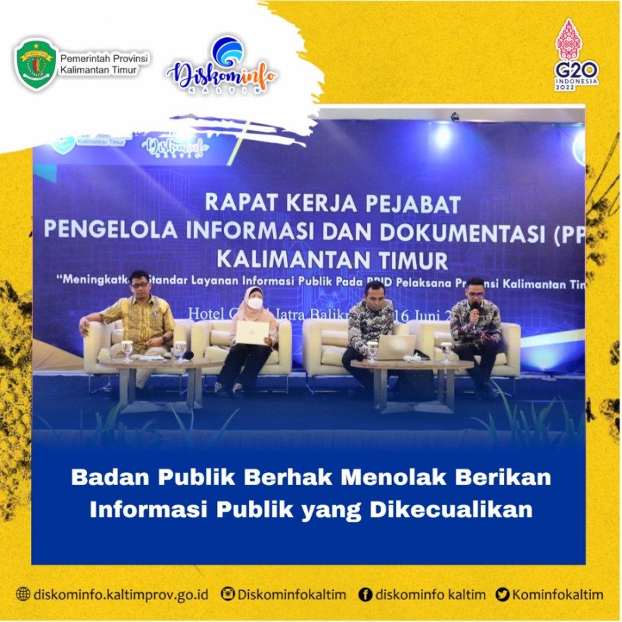 Badan Publik Berhak Menolak Memberikan Informasi Publik Yang Dikecualikan