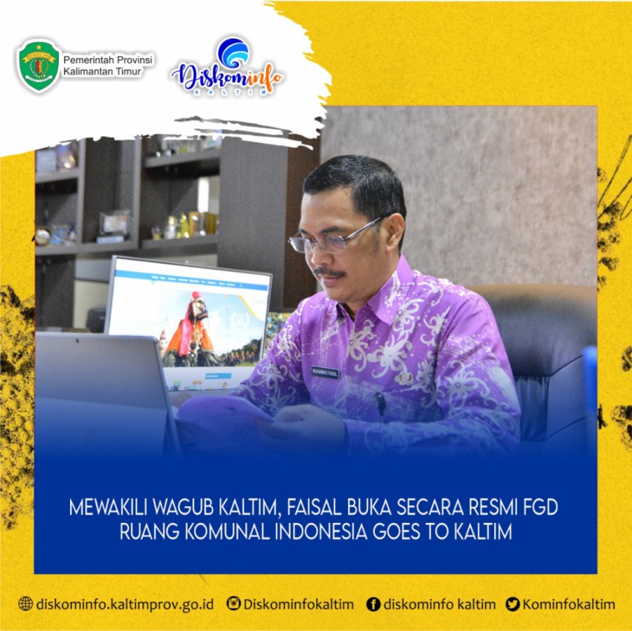 Mewakili Wagub Kaltim, Faisal Buka Secara Resmi FGD Ruang Komunal Indonesia Goes to Kaltim