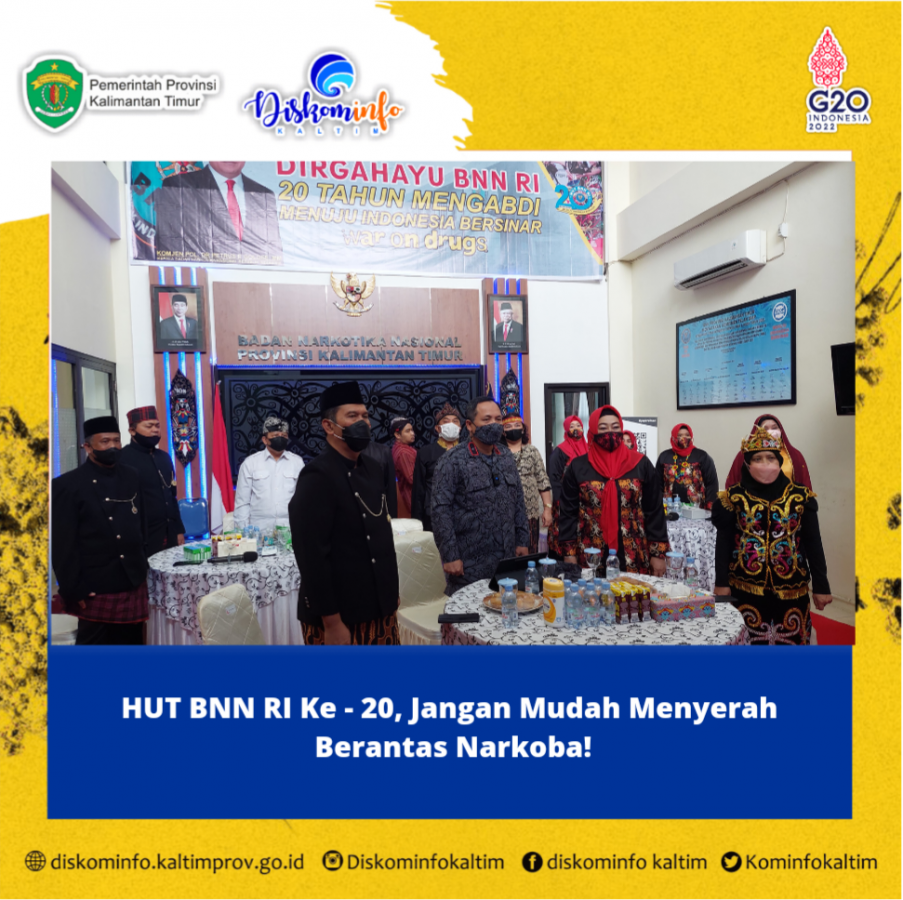 HUT BNN RI Ke - 20, Jangan Mudah Menyerah Berantas Narkoba!