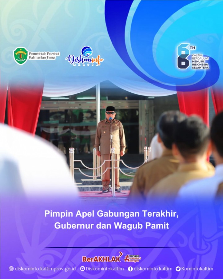 Pimpin Apel Gabungan Terakhir, Gubernur dan Wagub Pamit