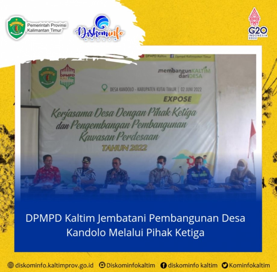 DPMPD Kaltim Jembatani Pembangunan Desa Kandolo Melalui Pihak Ketiga