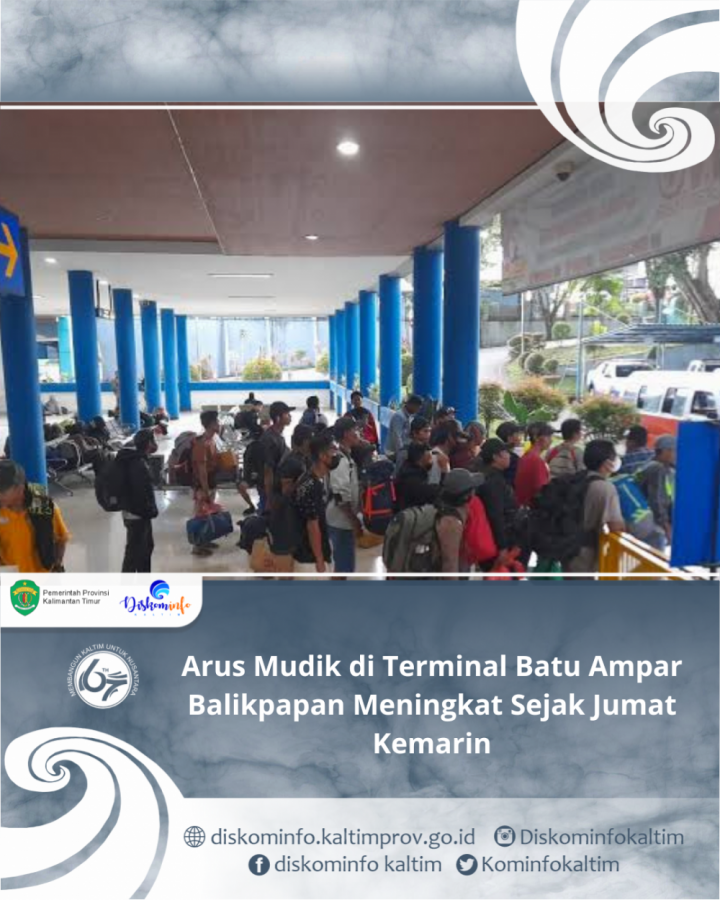 Arus Mudik di Terminal Batu Ampar Balikpapan Meningkat Sejak Jumat Kemarin