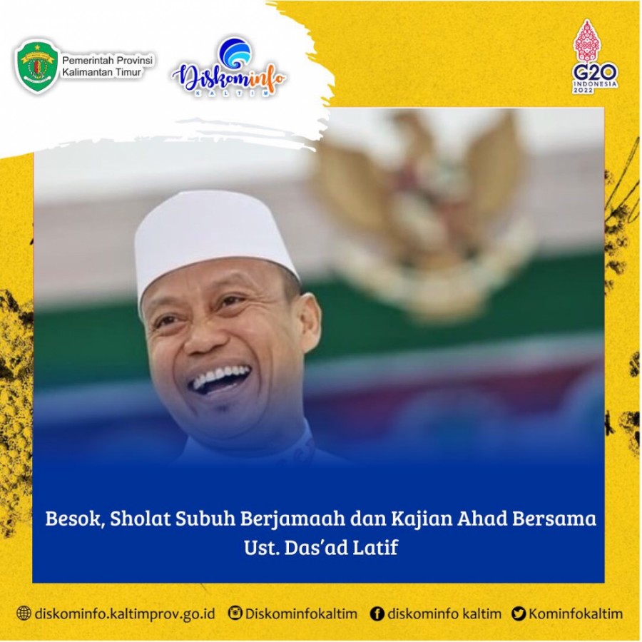 Besok, Sholat Subuh Berjamaah dan Kajian Ahad Bersama Ust. Das’ad Latif