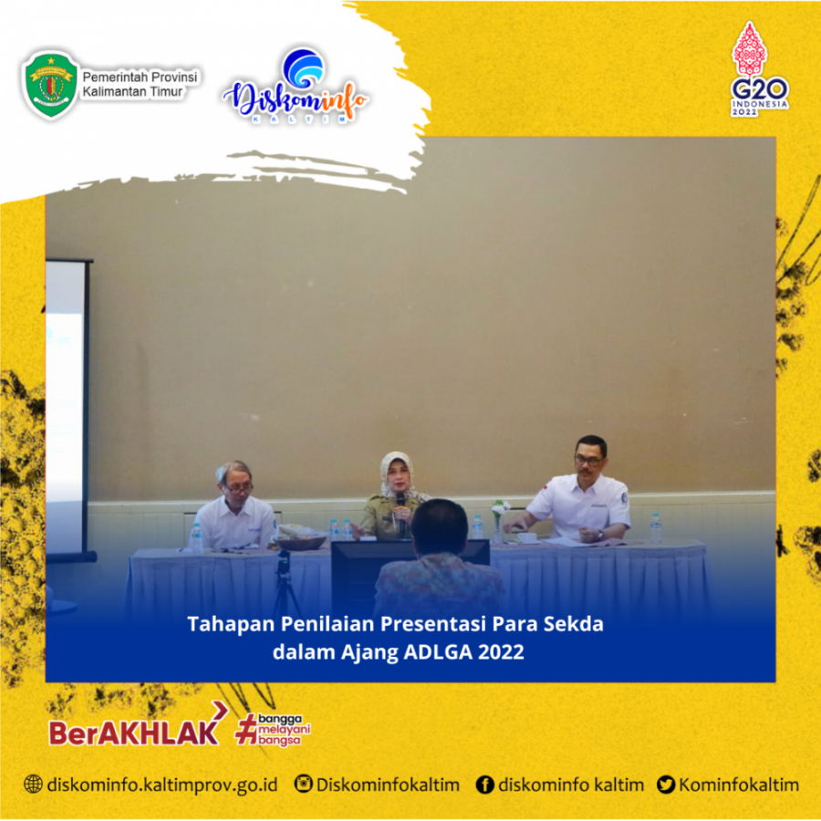 Tahapan Penilaian Presentasi Para Sekda dalam Ajang ADLGA 2022